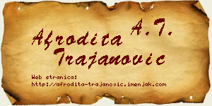 Afrodita Trajanović vizit kartica